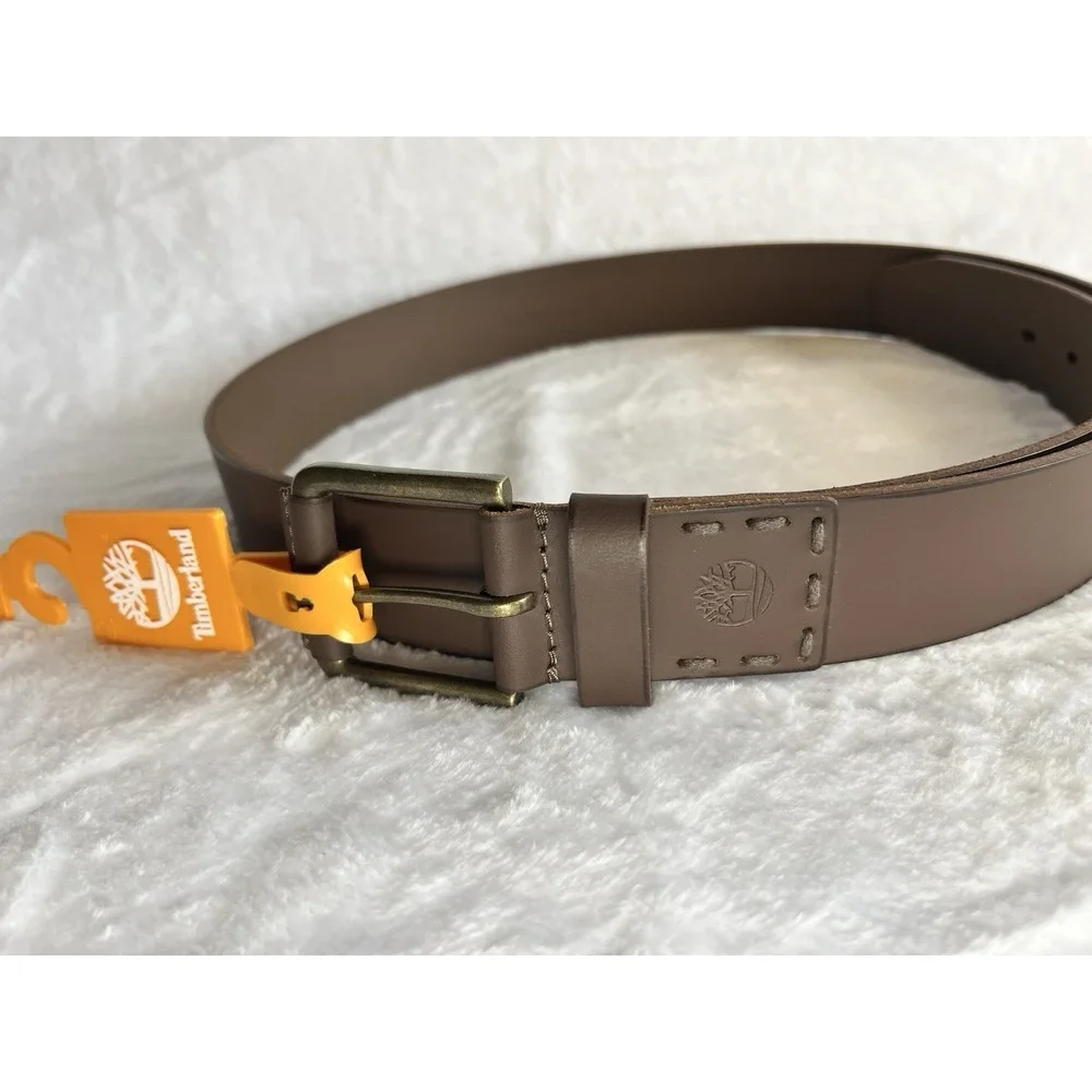 Timberland Men's Casual Genuine Leather‎ Belt Brown B75392 SIZE Lg 38-40 $55
